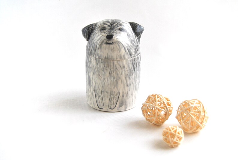 Handmade Ceramic Personalized Dog Urn – Customizable Pet Memorial Jar | A unique tribute to your beloved pet